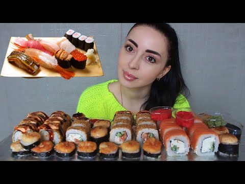 Видео: ПРИКРЫЛА КОРМУШКУ🤣 Суши Роллы Мукбанк 🍣 Ayka Emilly