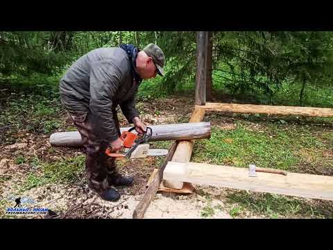 Видео: ДРОВНИК И БАНЯ ИЗ гов-на и палок (валежник и хлам). Строительство хозяйства к ТОПовой избе в лесу.