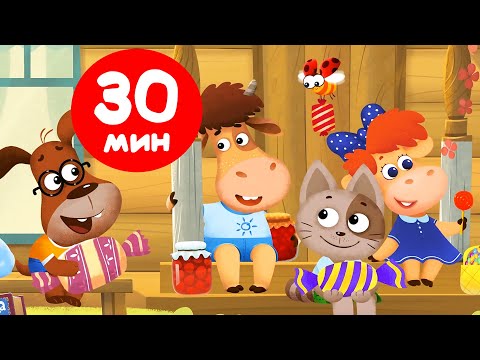 Видео: Буренка Даша 🐮 | Караоке для детей 🎤 30 минут! Сборник песен №3 без перерыва 🎶 Песенки для малышей