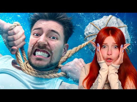 Видео: Рискнул Бы Ты Утонуть За $500,000? MrBeast (Мистер Бист) Реакция