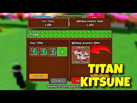 Видео: Ого😱 Мне достался самый большой титановый КИЦУНЭ в игре Grow a Garden!