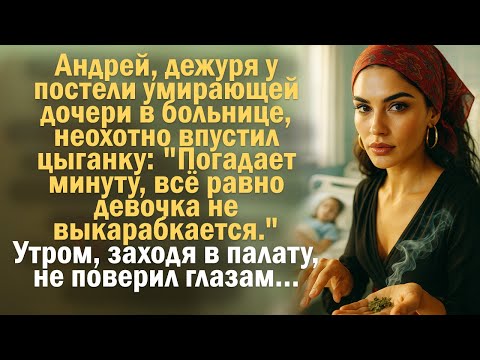 Видео: Андрей, дежуря у постели умирающей дочери в больнице, неохотно впустил цыганку: "Погадает минуту..
