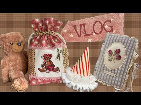 Видео: Vlog: вышитая и оформленная работа, прикладное оформление, скрап