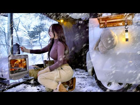 Видео: ❄️КЕМПИНГ В СИЛЬНЫЙ СНЕГ С АВТОПАЛАТКОЙ | MINIVAN