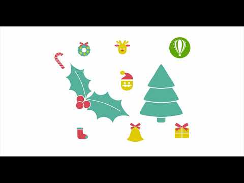 Видео: Новогодние иконки в CorelDRAW. Омела и елка