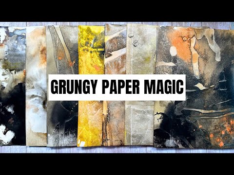 Видео: Моя любимая техника небрежного шитья! Страницы журнала в стиле гранж/Журнал в смешанной технике. ...