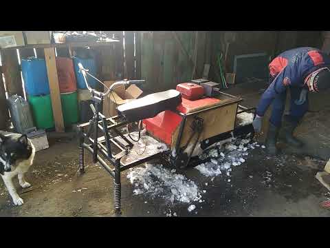 Видео: мотобуксировщик Forza 15 мелкое ТО после покатушек #мотособака#мотобуксировщик