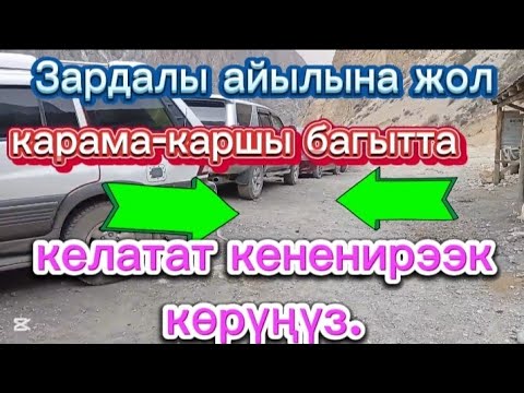 Видео: Зардалы айылы.  Алыш  . Бөрү-Көрбөс жактагы жаңы жол.