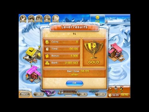 Видео: Farm Frenzy 3 only GOLD (level 91) playthrough Веселая ферма 3 (уровень 91) Золото