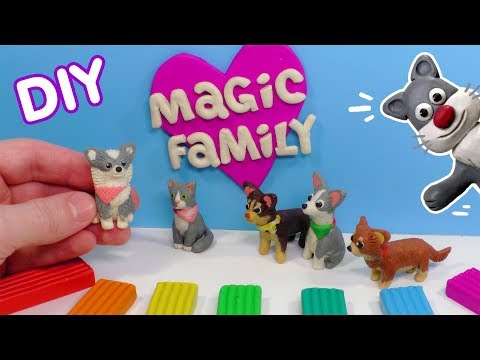 Видео: МЭДЖИК ФЭМИЛИ - СОФИ, ЭЙВАН, ЮМИ, МИША И КИСА АЛИСА ИЗ ПЛАСТИЛИНА | DIY MAGIC FAMILY