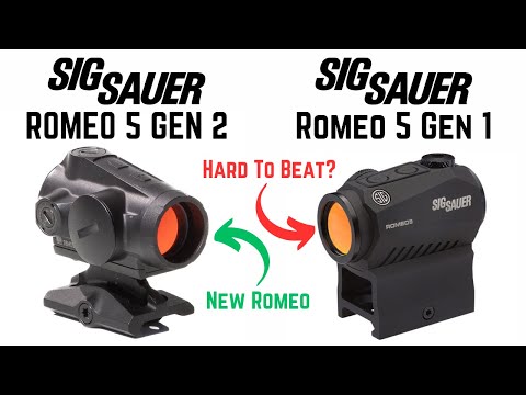 Видео: Sig Sauer Romeo5 Gen 1 против Gen 2 Red Dots: в чем разница?