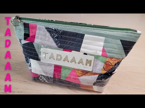 Видео: DIY Косметичка ПЭЧВОРК / DIY Trousse PATCHWORK