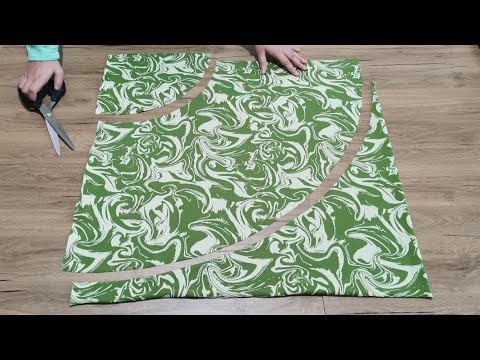 Видео: Без молнии, без резинки - очень практичная расклешенная юбка. Раскрой и пошив