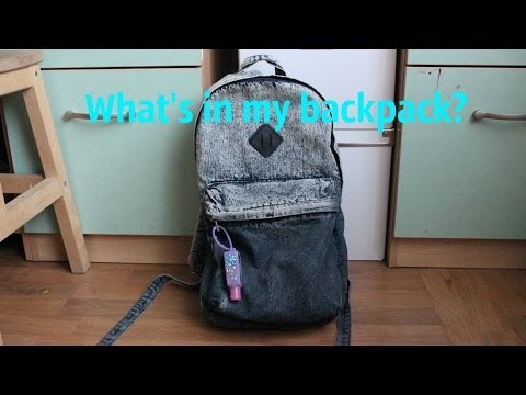 Видео: Что в моем рюкзаке? /  What's in my backpack?♥