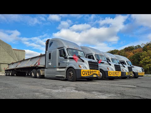 Видео: Негабаритний вантаж із супроводом до Нью-йорку 