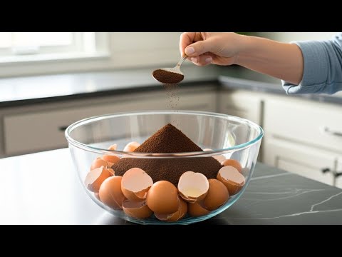 Видео: Смешайте яичную скорлупу и кофейную гущу. Жаль, что я не знал этого раньше!