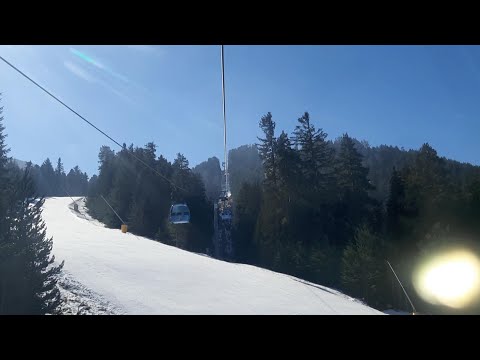 Видео: Банско.Разходка с Кабинков Лифт.Целия Маршрут до Бъндеришка Поляна