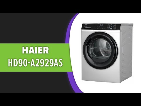 Видео: Сушильная машина Haier HD90-A2929AS