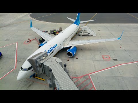 Видео: Boeing 737-800 а/к Победа Стамбул - Москва (VKO)