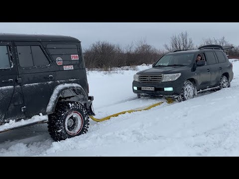 Видео: Внедорожный выезд в снежные поля [ НИВА УАЗ и КОНТРАБАСС ]