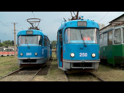 Видео: Собянинские трамваи сегодня вышли на линию в Бийске ("Будни", 10.08.22г., Бийское телевидение)