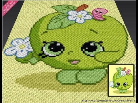 Видео: Покрывало детское,связанное в технике 2С2