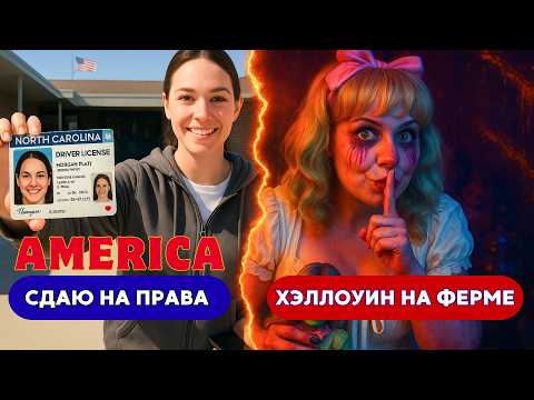 Видео: Хэллоуин на Американской ферме. Сдаю на права в США. Жизнь в США. Шарлотт. Северная Каролина. Влог
