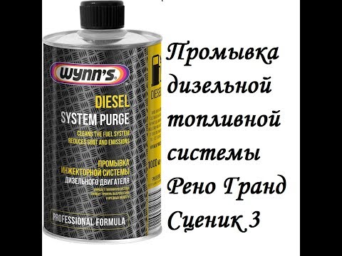 Видео: Промывка дизельных форсунок Рено Сценик 3/ Меган 3 1.5 DCI Winns. Не для авто с насосом в баке!