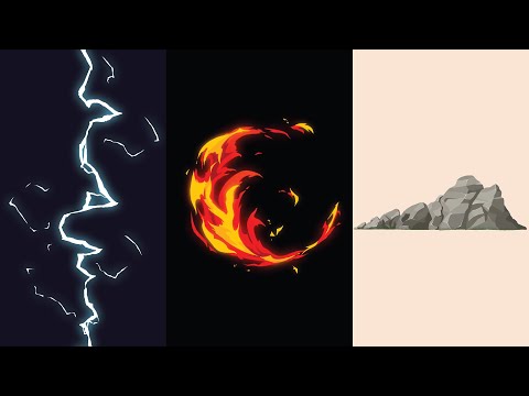 Видео: Как анимировать огонь, молнию и землю на мобильном устройстве | Урок Flipaclip