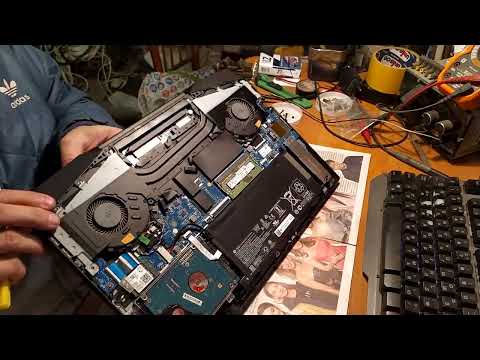 Видео: Ноутбук HP Pavilion Gaming 15 dk1017ur замена термопасты