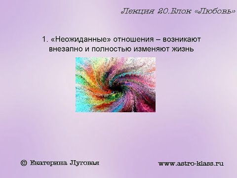 Видео: "Кармические" отношения в гороскопе (лекция №20 курса интерпретации)