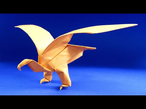 Видео: Как сделать орла из бумаги 🦅 Оригами орел