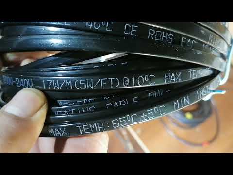 Видео: Отопление из греющего саморегулируемого кабеля (часть 2 )