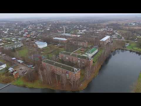Видео: Поселок Лотошино Московская Область. Полет над Центром и Микрорайоном.