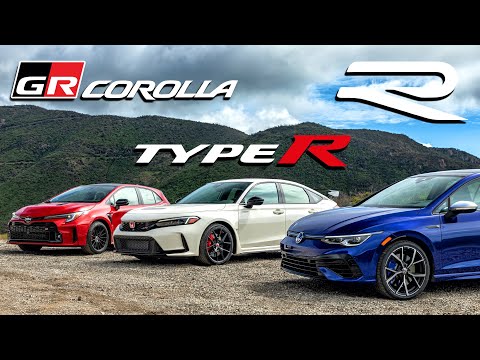 Видео: GR Corolla против Type-R против Golf R — помните горячие хэтчбеки? | Everyday Driver