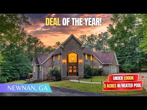 Видео: Частный оазис на 5 акрах с чудесным задним двором + летней кухней + подогреваемым бассейном + кам...