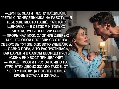 Видео: —ДРЯНЬ,ХВАТИТ ЖOПY НА ДИВАНЕ ГРЕТЬ!ВАЛИ НА РАБОТУ,А ЩЕНКА В ДЕТДОМ И ТОЛЬКО РЯВКНИ, ЗУБЫ ПЕРЕСЧИТАЮ!
