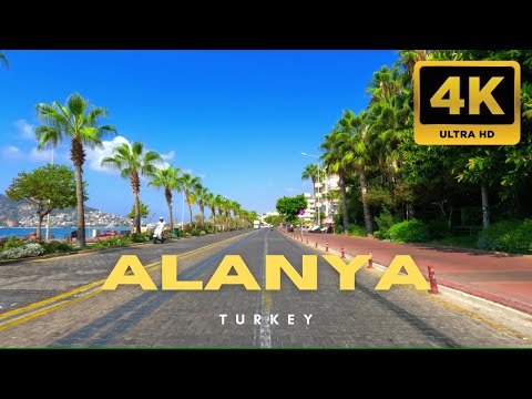 Видео: Вождение в Алании, Турция 🇹🇷 Живописная экскурсия по городу в 4K 🚗