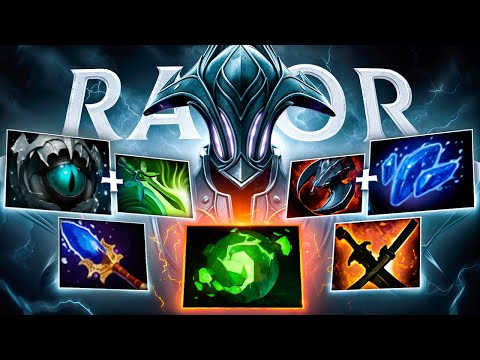 Видео: РАЗОР на ФУЛЛ СЛОТАХ.. 30 уровень ATF Grandmaster Razor Dota 2