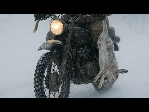 Видео: Охота на зайца на мотоцикле в плохую погоду.Сезон 2025-2026. #millionviews #hunting #fox #reels#rek 