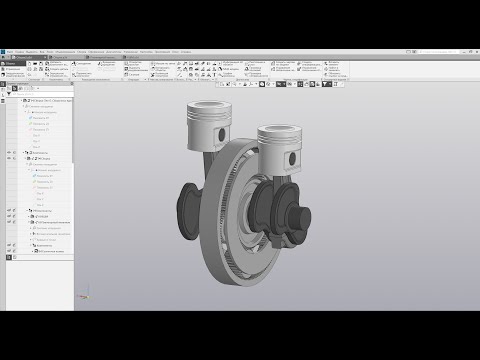 Видео: Компас 3D V21. Обзор новинок. Подвижные подсборки в сборках.