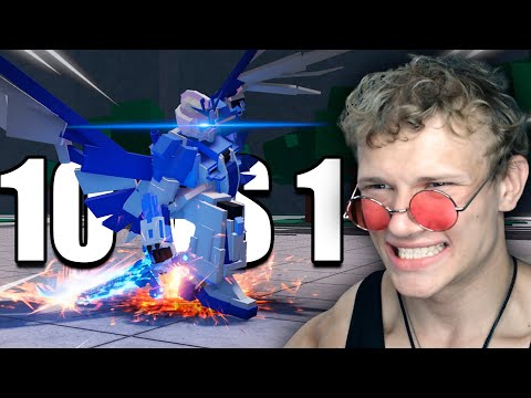 Видео: 10 ИГРОКОВ ПРОТИВ Tech Prodigy / The Strongest Battlegrounds