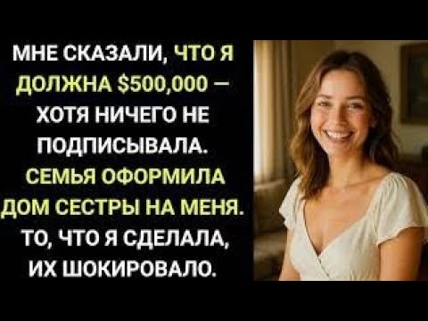 Видео: Семья оформила ипотеку на $500,000 на моё имя — «Заплати за сестру. Это твой долг.» Я улыбнулась, но