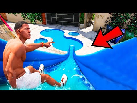 Видео: ФРАНКЛИН ҮЙІНДЕ АКВАПАРК АШТЫ (GTA V)