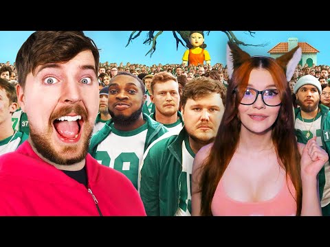 Видео: ИГРА В КАЛЬМАРА В РЕАЛЬНОЙ ЖИЗНИ НА $456,000 РЕАКЦИЯ MrBeast $456,000 Squid Game In Real Life!
