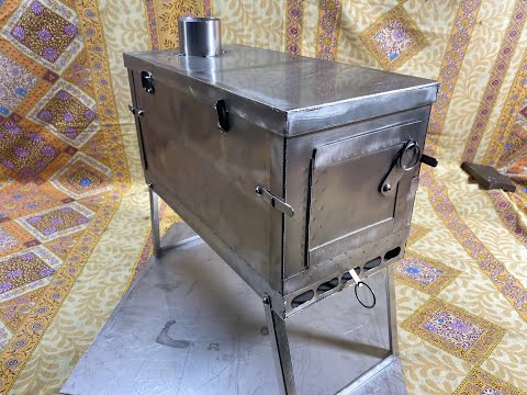 Видео: Испытание печи для палатки 2