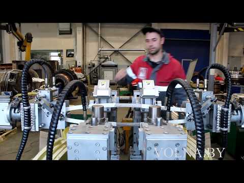 Видео: Формовка секций на гибочном станке (ЗАО "Вольна")