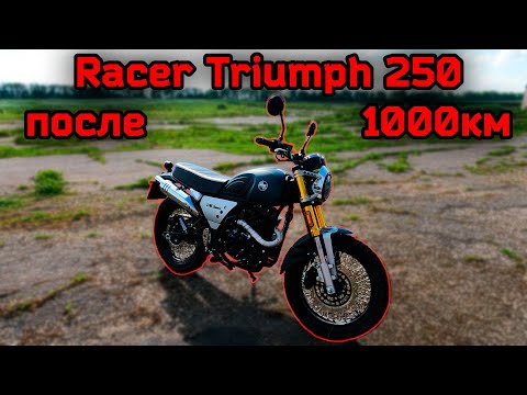 Видео: Мотоцикл Racer Triumph 250 после 1000 км