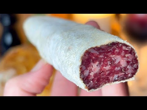 Видео: Домашняя сухая колбаса: БЕЗ Оболочек! Быстрый рецепт приготовления / идея аперитива