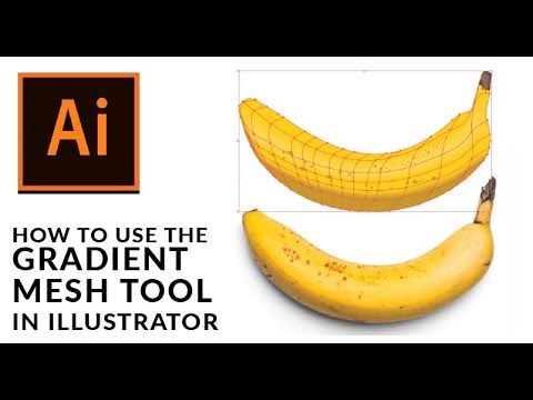 Видео: Как использовать инструмент «Градиентная сетка» в Illustrator